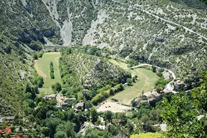 Voyage moto en Lozère - Vue du Belvédère sur le Cirque de Navacelles